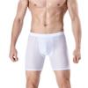 Maiyifu-GJ Men's Athletic Anti-Chafing Trunks Ice Silk Breathable Underwear Sports Mesh Boxer Briefs (White 3PC,3X-Large) view 2