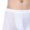 Maiyifu-GJ Men's Athletic Anti-Chafing Trunks Ice Silk Breathable Underwear Sports Mesh Boxer Briefs (White 3PC,3X-Large) view 4