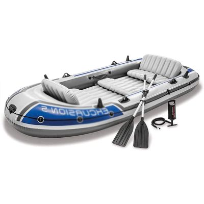 OLOTU Touring Kayak Outdoor Inflatable Kayak Drift Boat Inflatable Boat Adult Adventure Canoe PVC Widened Thickened Material with Aluminum Paddle Thicken