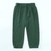 ZFTTZYMX Unisex Kids Cotton Linen Long Pants 3Packs Boys Girls Summer Elastic Waist Sweatpants Pull On Trousers view 2