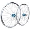 ZECHAO 26" Alloy Mountain Bike Wheel,32H Double Wall Bike Rims Disc V- Brake Quick Release Front 2 Rear 4 Palin 8 9 10 Speed Wheelset view 1
