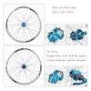 ZECHAO 26" Alloy Mountain Bike Wheel,32H Double Wall Bike Rims Disc V- Brake Quick Release Front 2 Rear 4 Palin 8 9 10 Speed Wheelset view 2