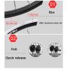 ZECHAO 20/26 inch Bike Wheel Set,Double-Walled Aluminum Alloy disc Brake Quick-Release Bike Rim 7 8 9 Speed Cassette 32 Holes Wheelset (Color : 26inch) view 3