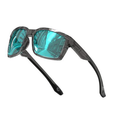 ATTCL Polarized Fishing Sunglasses Men: Lightweight Wrap-Around UV400 Protection Secure Fit for Driving Cycling Running Sports 2238 touhui-blue