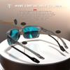 ATTCL Polarized Fishing Sunglasses Men: Lightweight Wrap-Around UV400 Protection Secure Fit for Driving Cycling Running Sports 2238 touhui-blue view 4