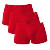 JEsilunmaMY Mens Low Waist Ice Silk Underwear Moisture-Wicking Breathable Sheer Boxer Briefs Solid Color Support Pouch Trunks (Red-3PC,X-Large) view 1