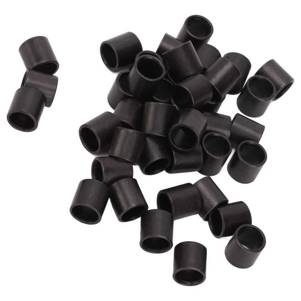 NDNCZDHC 40pcs Skateboard Longboard Bearing Spacers Skateboard Hardware Accessory for Longboards Skateboards Repair Rebuilding(Black)