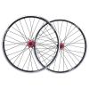 ZECHAO Bike wheelset 20 inch,32H BMX Bike Wheel Double Layer Alloy Rim Disc V Brake Quick Release 7 8 9 10 Speed Wheelset (Color : Black, Size : 20inch) view 1