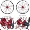 ZECHAO Bike wheelset 20 inch,32H BMX Bike Wheel Double Layer Alloy Rim Disc V Brake Quick Release 7 8 9 10 Speed Wheelset (Color : Black, Size : 20inch) view 2