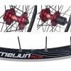 ZECHAO Bike wheelset 20 inch,32H BMX Bike Wheel Double Layer Alloy Rim Disc V Brake Quick Release 7 8 9 10 Speed Wheelset (Color : Black, Size : 20inch) view 3