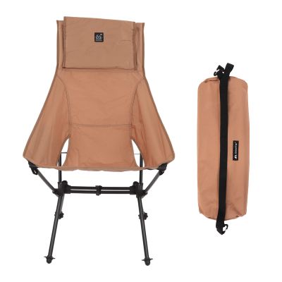 TITA-DONG Camping Moon Chair, Portable Moon Chair with Carry Bag, Camping Backpacking Chair, Foldable Lightweight Sofa Chair with Soft Padded Seat for Hiking Camping Fishing Picnic (Sand Color)