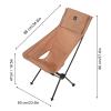 TITA-DONG Camping Moon Chair, Portable Moon Chair with Carry Bag, Camping Backpacking Chair, Foldable Lightweight Sofa Chair with Soft Padded Seat for Hiking Camping Fishing Picnic (Sand Color) view 2