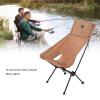 TITA-DONG Camping Moon Chair, Portable Moon Chair with Carry Bag, Camping Backpacking Chair, Foldable Lightweight Sofa Chair with Soft Padded Seat for Hiking Camping Fishing Picnic (Sand Color) view 3