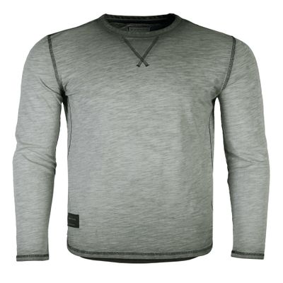 ZIMEGO Mens Long Sleeve T-Shirt - Vintage Casual Basic Tees for Men, Green, Medium