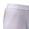 JEsilunmaMY Men's Breathable Mesh Sexy Underwear Mid Waist Moisture Wicking Boxer Briefs Solid Color Support Pouch Trunks (White-3PC,Small) view 2