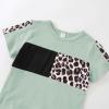 2T Girl Clothes Little Girl Clothes Summer Outfits Cute Baby Short Sleeve Leopard Tops T-shirt + Camo Shorts Set Sport Suits Tracksuit Baby Girl Summer Outfits Set Green Leopard 2-3T 100cm view 4