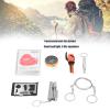 Outdoor Survival Box, Portable Emergency Box with Compass Whistle Flashlight Blanket for Car Home Travel Camping Office Sports view 2