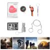 Outdoor Survival Box, Portable Emergency Box with Compass Whistle Flashlight Blanket for Car Home Travel Camping Office Sports view 4