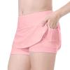 Toddler Kids Girls Fashionable Casual Tennis Fitness Yoga Running Sports Pockets Shorts Skirts Dance (Pink, 8-9 Years) view 4