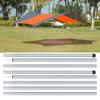 NDNCZDHC Tent Support Rod, 8PCS Portable Steel Corrosion Resistant Folding Adjustable Awning Rod, Outdoor Sandbeach Tent Support Pole Accessory(1.8M) view 3