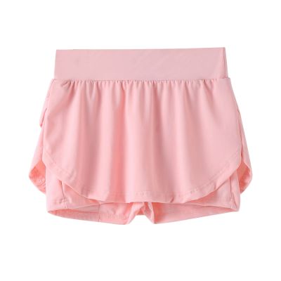 Toddler Kids Girls Fashionable Casual Tennis Fitness Yoga Running Sports Pockets Shorts Skirts Dance (Pink, 10-11 Years)