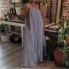 NaRHbrg Women Summer Maxi Dresses Sexy Spaghetti Strap Sleeveless Long Dress Sundress Tiered Ruffle Boho Cami Beach Dress view 4