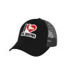 Nevfugo I Love Ice Skating Skates Mesh Baseball Cap for Women Men Summer Sports Hats Breathable UV Protection Caps Black view 4