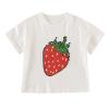Baby Girl Tops Toddler Kids Baby Boys Girls Gifts for Children Changing Flip Sequins T Shirt Tops 4t (White, 3-4 Years) view 1