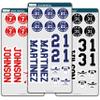 Custom Baseball Helmet Sticker Set - Includes Personalized Decals for Baseball Bats, Softball Bats, Sports Helmets, Bat Knobs and More - Individual (1 Player) view 1