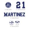 Custom Baseball Helmet Sticker Set - Includes Personalized Decals for Baseball Bats, Softball Bats, Sports Helmets, Bat Knobs and More - Individual (1 Player) view 2