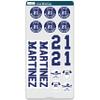 Custom Baseball Helmet Sticker Set - Includes Personalized Decals for Baseball Bats, Softball Bats, Sports Helmets, Bat Knobs and More - Individual (1 Player) view 3