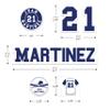 Custom Baseball Helmet Sticker Set - Includes Personalized Decals for Baseball Bats, Softball Bats, Sports Helmets, Bat Knobs and More - Individual (1 Player) view 4