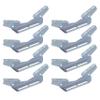 JY PERFORMANCE 8PCS Pontoon Wing Brackets Bunk Bolster Boat Pontoon Trailer V Wing Brackets view 1