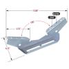 JY PERFORMANCE 8PCS Pontoon Wing Brackets Bunk Bolster Boat Pontoon Trailer V Wing Brackets view 2