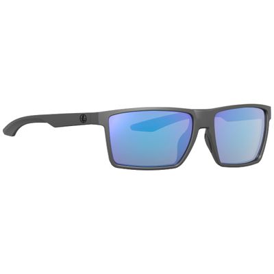 Leupold DeSoto Performance Eyewear with Dark Gray Frames and Blue Mirror Lense