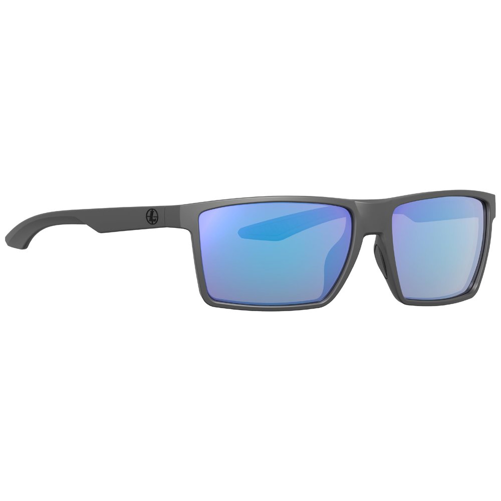 Leupold DeSoto Performance Eyewear with Dark Gray Frames and Blue Mirror Lense