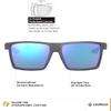 Leupold DeSoto Performance Eyewear with Dark Gray Frames and Blue Mirror Lense view 2