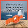 Bistras Surge Brake Lockout Key for UFP Surge Brake Boat Trailer - Magnetic with Heavy Duty Strap - Side Brake Lockout Bracket Compatible with - A-60, A-75, A-84 view 2
