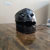 ALFA NAUTICAL Antique Blackened Demon Helmet 18 Gauge Steel Medieval Skull Demon Helmet view 2