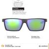 Leupold DeSoto Performance Eyewear with Matte Black Frames and Emerald Mirror Lenses view 2