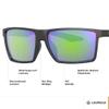 Leupold DeSoto Performance Eyewear with Matte Black Frames and Emerald Mirror Lenses view 3