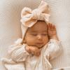 Band Bows Infants And Toddlers Oversized Bow Headband Children's Knitted Knotted Headband Baby (Beige, One Size) view 4