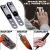 HolsterSmith Universal Metal Belt Clip for Holster Making - (Model 5) - (3-Hole) - (Tactical Black) - (w/Silhouette Target Engraving) - (2 Pack) view 2