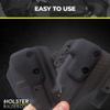 HolsterBuilder Raven Concealment Right Handed Wedge for IWB Holsters, Comfortable Tactical Black Pad with Mounting Hardware for Concealed Carry (Pack of 1) view 2