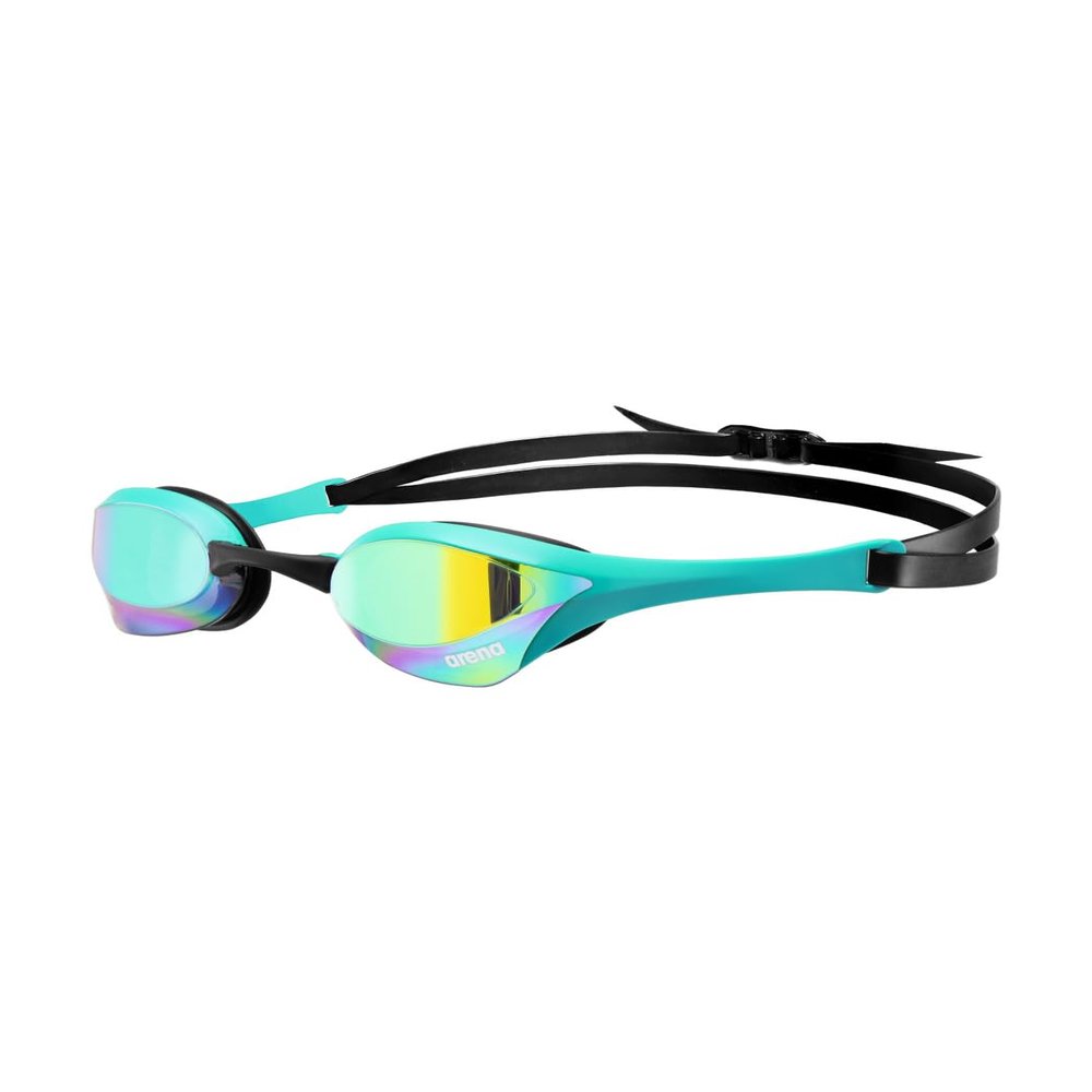 ARENA Unisex Cobra Ultra Swipe Racing Swim Goggles for Men and Women Swipe Anti-Fog Technology Polycarbonate Mirror Lens, Emerald/Peacock
