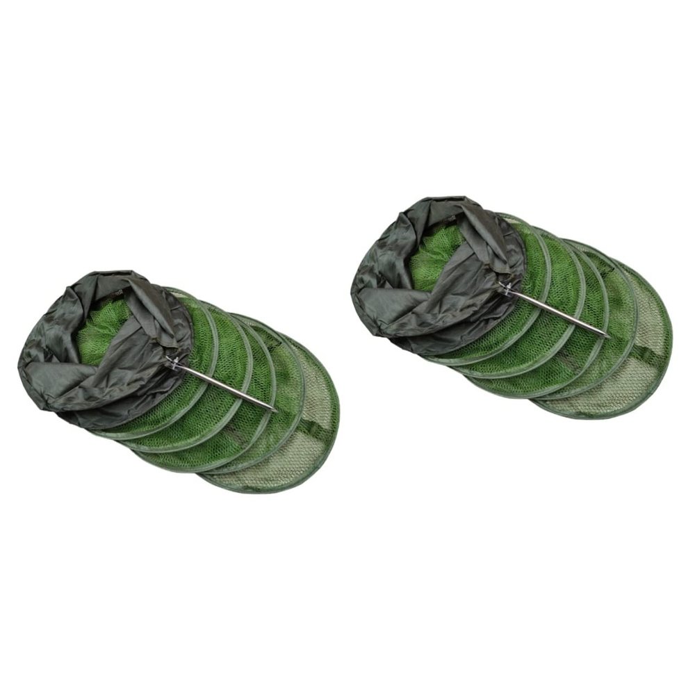 BESPORTBLE 2pcs Outdoor Fishing Net Ground Peg Design Mesh Fish Guard Net for Location and Control Fishing Netting