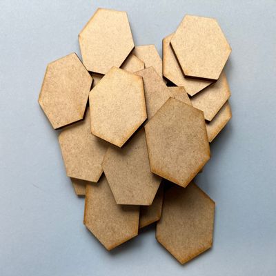 2" (50mm) Hex Bases - 20 per Pack