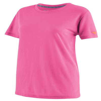 Mizuno Women's Standard Infinity Training Short Sleeve Tee, Festival Fuchsia