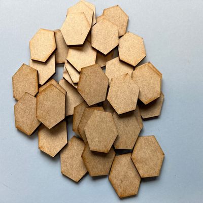 1.5" (38mm) Hex Bases - 40 per Pack