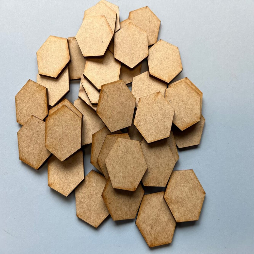 1.5" (38mm) Hex Bases - 40 per Pack